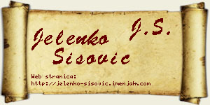 Jelenko Šišović vizit kartica